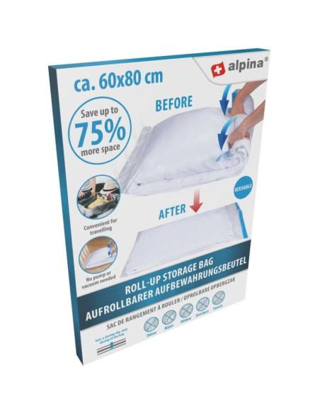 Worek próżniowy do przechowywania ubrań, pościeli 60x80cm alpina