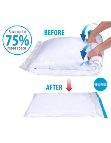 Worek próżniowy do przechowywania ubrań, pościeli 60x80cm alpina