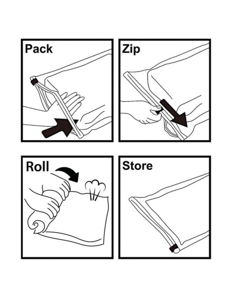 Worek próżniowy do przechowywania ubrań, pościeli 60x80cm alpina