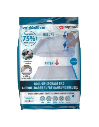 Worek próżniowy do przechowywania ubrań, pościeli 60x80cm alpina