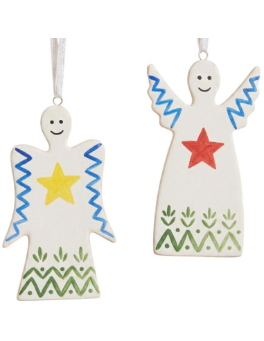 Zestaw dwóch zawieszek aniołków diy 5x0,5x10,5cm