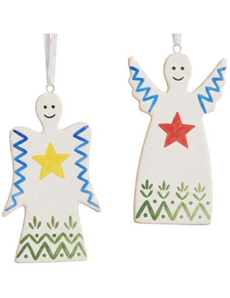Zestaw dwóch zawieszek aniołków diy 5x0,5x10,5cm
