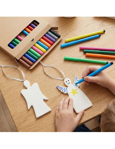 Zestaw dwóch zawieszek aniołków diy 5x0,5x10,5cm