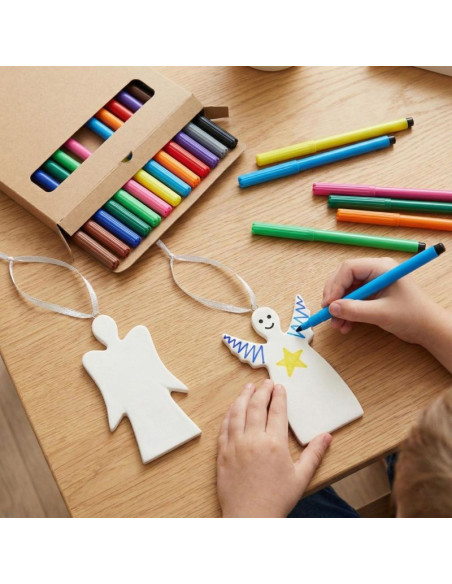 Zestaw dwóch zawieszek aniołków diy 5x0,5x10,5cm