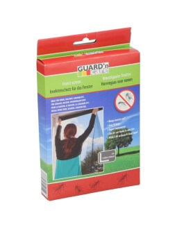 Moskitiera okno 130x150 czarna poliester+taśma rzep 2