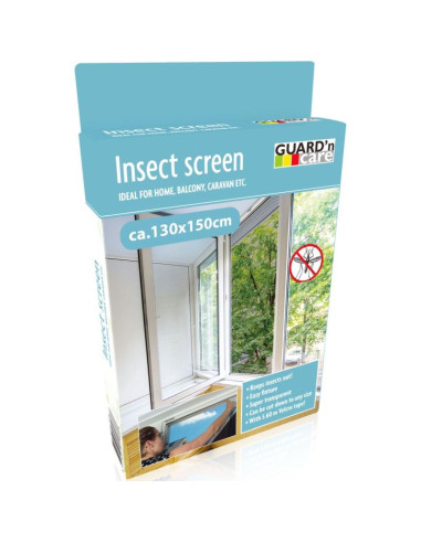 Moskitiera okno 130x150 czarna poliester+taśma rzep