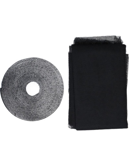 Moskitiera okno 130x150 czarna poliester+taśma rzep