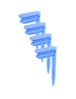 Śledzie klipsy uchwyty do ręcznika plażowego koca 4 szt niebieskie