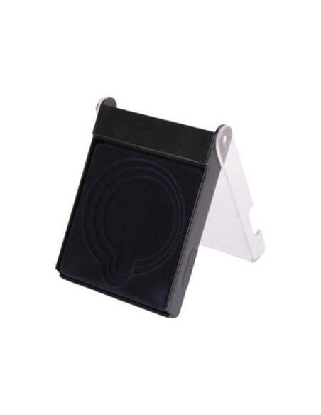 Etui  plastikowe na medal 70mm 116x84x18mm  niebiesk - a005b bk/bu
