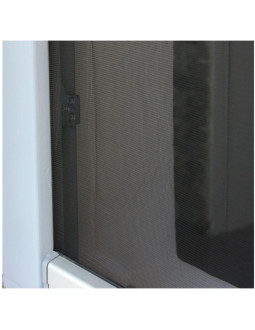 Moskitiera okno 100x100 biala poliester+taśma rzep 2