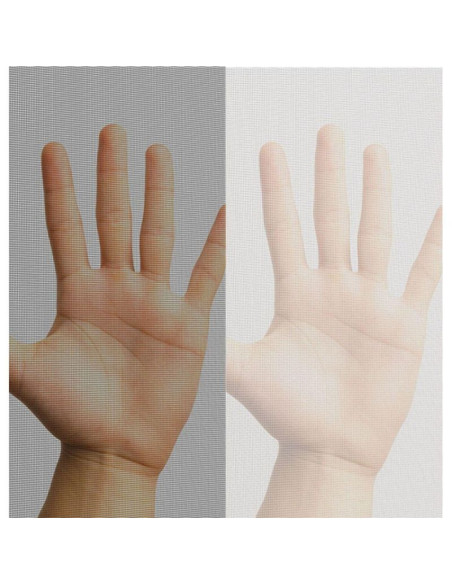 Moskitiera okno 100x100 biala poliester+taśma rzep