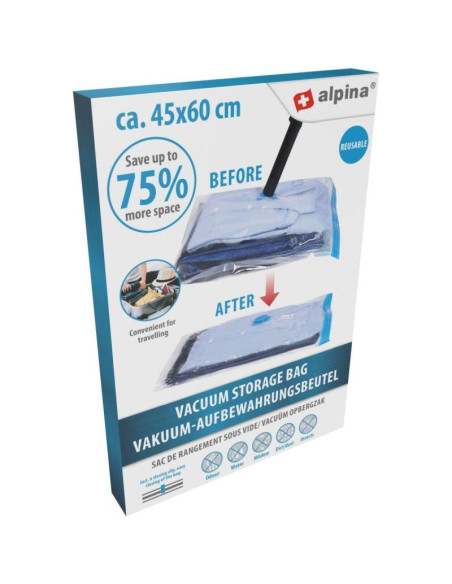 Worek próżniowy do przechowywania ubrań, pościeli 45x60cm alpina
