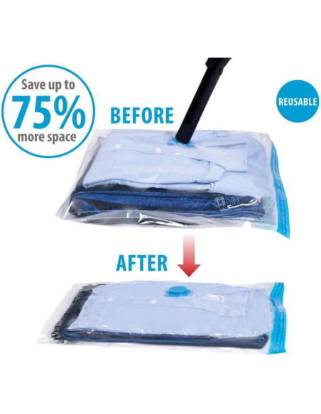 Worek próżniowy do przechowywania ubrań, pościeli 45x60cm alpina