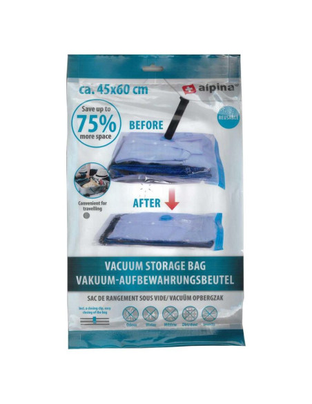Worek próżniowy do przechowywania ubrań, pościeli 45x60cm alpina