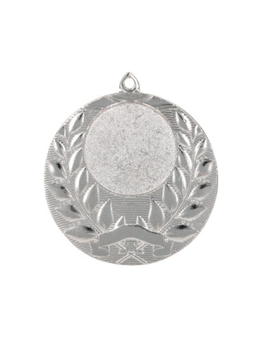 Medal srebrny ogólny z miejscem na emblemat 25 mm - medal stalowy