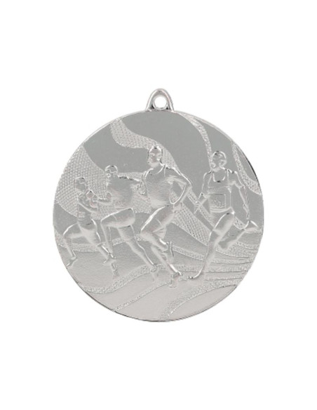 Medal srebrny- biegi - medal stalowy