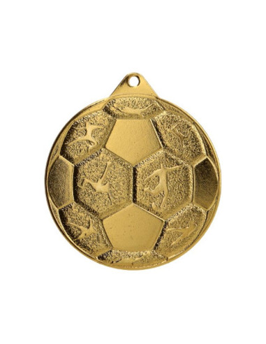 Medal stalowy piłka nozna fi 50 mmc8850/g - złoty