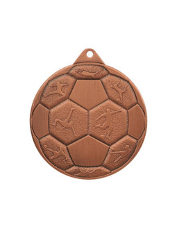Medal stalowy piłka nozna fi 50 mmc8850/b - brązowy 2
