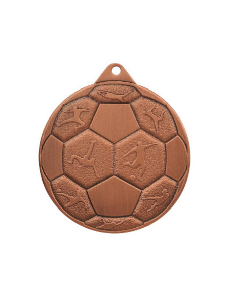 Medal stalowy piłka nozna fi 50 mmc8850/b - brązowy