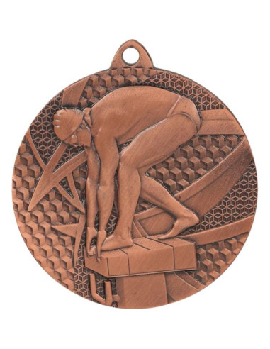 Medal brązowy- pływanie - medal stalowy