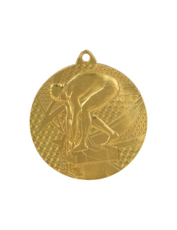 Medal złoty- pływanie - medal stalowy 2