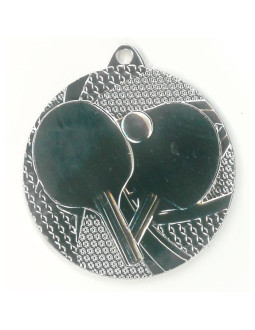 Medal srebrny- tenis stołowy - medal stalowy