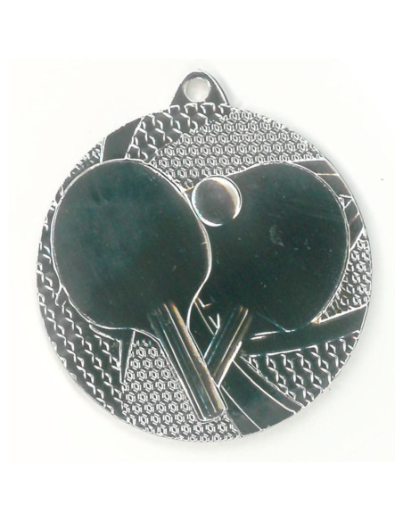 Medal srebrny- tenis stołowy - medal stalowy