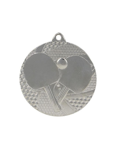 Medal srebrny- tenis stołowy - medal stalowy
