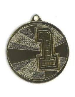 Medal stalowy zloty pierwsze miejsce mmc29050/g 2