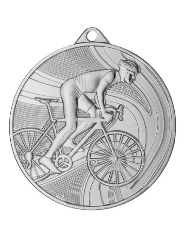 Medal srebrny- kolarstwo - medal stalowy
