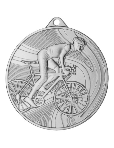 Medal srebrny- kolarstwo - medal stalowy