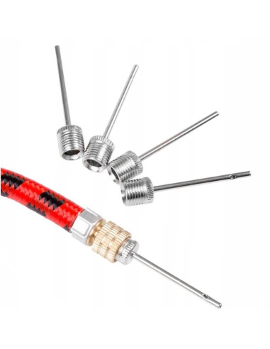 Zestaw igieł 5szt z wężykiem do pompki piłki enero