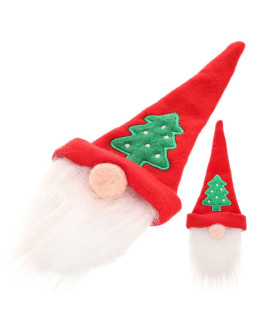 Świąteczna ozdoba mikołaj pokrowiec na butelkę sztućce serwetki