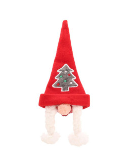 Świąteczna ozdoba pani mikołaj pokrowiec na butelkę sztućce serwetki 2