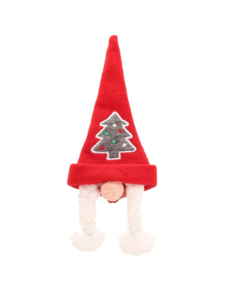 Świąteczna ozdoba pani mikołaj pokrowiec na butelkę sztućce serwetki