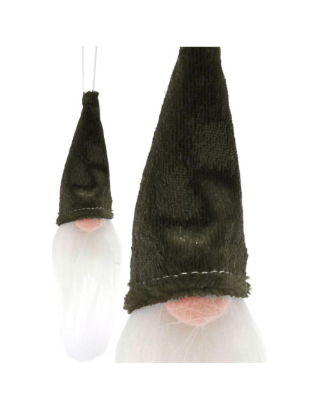 Zawieszka dekoracyjna mikołaj 11cm zielony