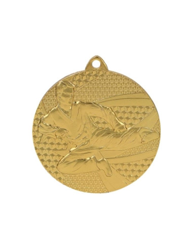 Medal złoty- karate - medal stalowy