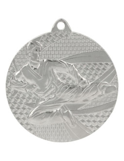 Medal srebrny- karate - medal stalowy
