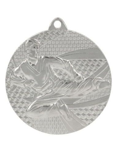Medal srebrny- karate - medal stalowy