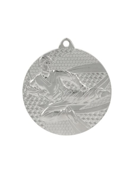 Medal srebrny- karate - medal stalowy