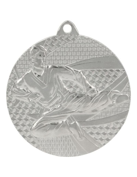 Medal srebrny- karate - medal stalowy