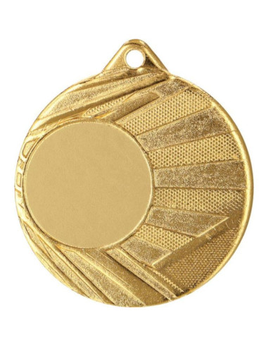 Medal z miejscem na wklejkę złoty śr 50mm