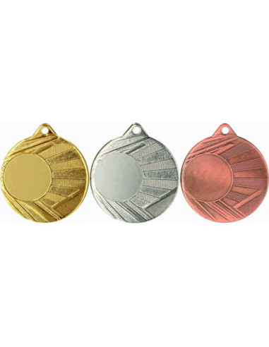 Medal z miejscem na wklejkę srebrny śr 50mm