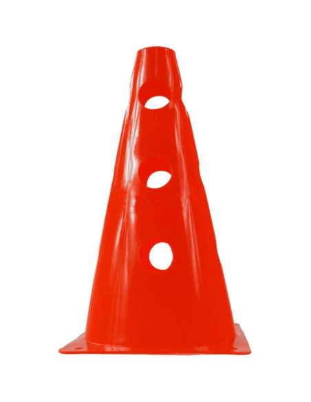 Pachołek 23 cm z otworami czerwony