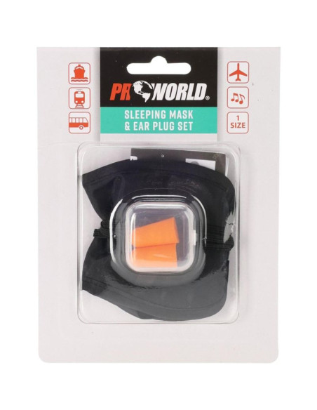 Zestaw do spania opaska na oczy i stopery