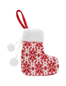 Zawieszka skarpetka na prezenty biała 16x19cm 2