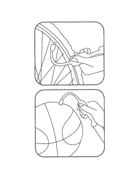 Pompka do piłek 23,5cm z igłą i akcesoriami dwukierunkowa dunlop