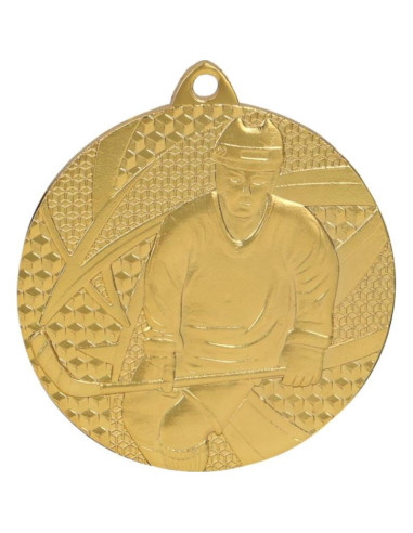 Medal złoty- hokej - medal stalowy