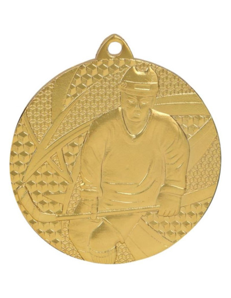 Medal złoty- hokej - medal stalowy