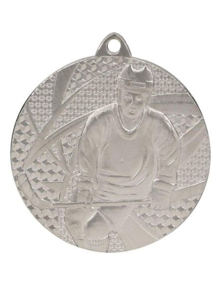 Medal srebrny- hokej - medal stalowy